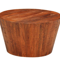 Couchtisch Ø 52x30 cm Massivholz Mango