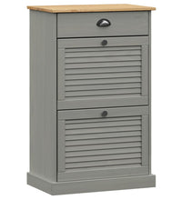Schuhschrank VIGO 60x35x96 cm Grau Massivholz Kiefer