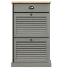 Schuhschrank VIGO 60x35x96 cm Grau Massivholz Kiefer