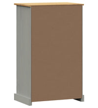 Schuhschrank VIGO 60x35x96 cm Grau Massivholz Kiefer