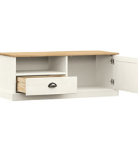 TV-Schrank VIGO Weiß 106x40x40 cm Massivholz Kiefer