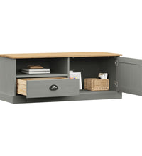 TV-Schrank VIGO Grau 106x40x40 cm Massivholz Kiefer