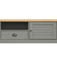 TV-Schrank VIGO Grau 106x40x40 cm Massivholz Kiefer