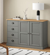 Sideboard mit Schubladen VIGO 113x40x75 cm Massivholz Kiefer