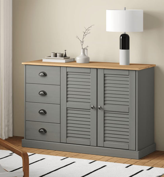 Sideboard mit Schubladen VIGO 113x40x75 cm Massivholz Kiefer
