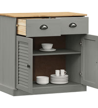 Sideboard mit Schubladen VIGO 78x40x75 cm Massivholz Kiefer