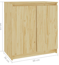 Beistellschrank 60x36x65 cm Massivholz Kiefer