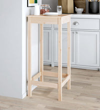 Bartisch 50x50x110 cm Massivholz Kiefer