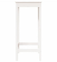 Bartisch Weiß 50x50x110 cm Massivholz Kiefer