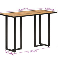 Esstisch 110x55x75,5 cm Massivholz Mango