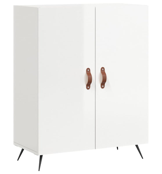 Sideboard Hochglanz-Weiß 69,5x34x90 cm Holzwerkstoff