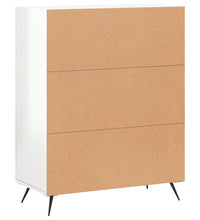 Sideboard Hochglanz-Weiß 69,5x34x90 cm Holzwerkstoff