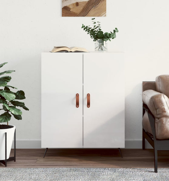 Sideboard Hochglanz-Weiß 69,5x34x90 cm Holzwerkstoff
