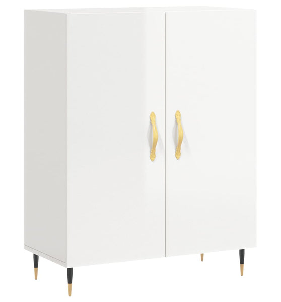 Sideboard Hochglanz-Weiß 69,5x34x90 cm Holzwerkstoff