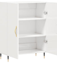 Sideboard Hochglanz-Weiß 69,5x34x90 cm Holzwerkstoff