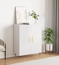 Sideboard Hochglanz-Weiß 69,5x34x90 cm Holzwerkstoff