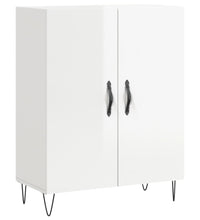 Sideboard Hochglanz-Weiß 69,5x34x90 cm Holzwerkstoff