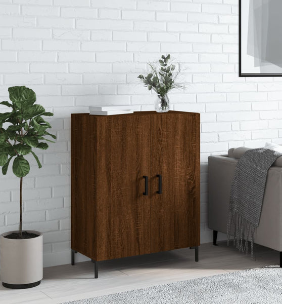 Sideboard Braun Eichen-Optik 69,5x34x90 cm Holzwerkstoff