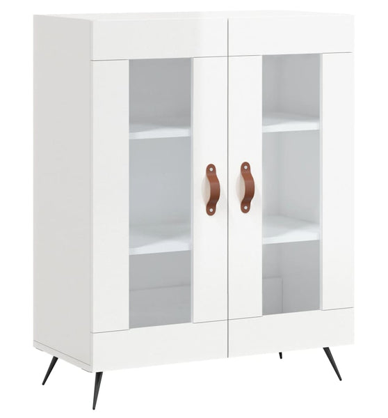 Sideboard Hochglanz-Weiß 69,5x34x90 cm Holzwerkstoff
