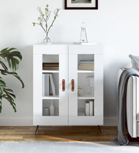 Sideboard Hochglanz-Weiß 69,5x34x90 cm Holzwerkstoff