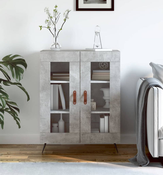 Sideboard Betongrau 69,5x34x90 cm Holzwerkstoff