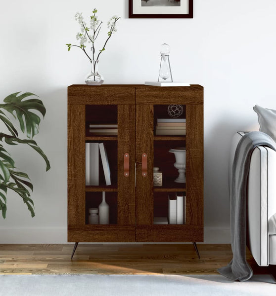 Sideboard Braun Eichen-Optik 69,5x34x90 cm Holzwerkstoff