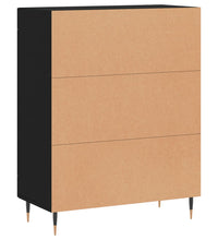 Sideboard Schwarz 69,5x34x90 cm Holzwerkstoff