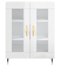 Sideboard Hochglanz-Weiß 69,5x34x90 cm Holzwerkstoff