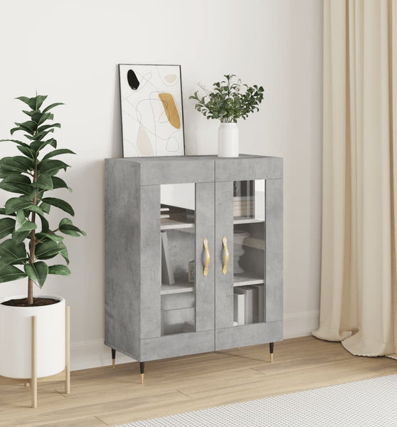 Sideboard Betongrau 69,5x34x90 cm Holzwerkstoff