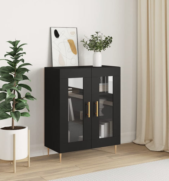 Sideboard Schwarz 69,5x34x90 cm Holzwerkstoff