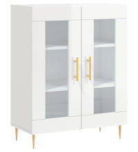 Sideboard Hochglanz-Weiß 69,5x34x90 cm Holzwerkstoff