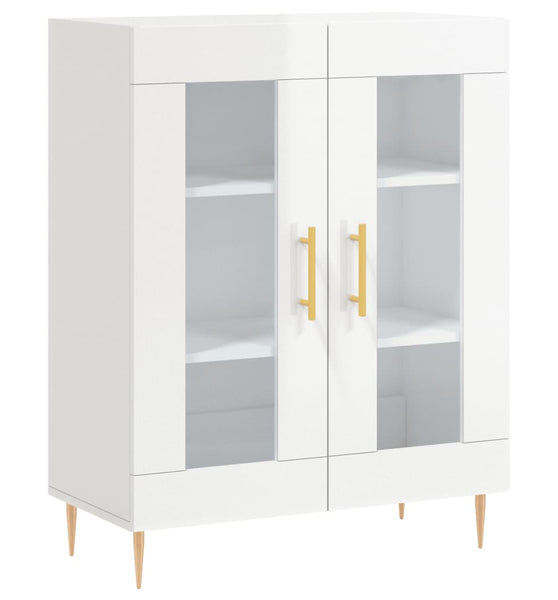 Sideboard Hochglanz-Weiß 69,5x34x90 cm Holzwerkstoff