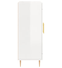 Sideboard Hochglanz-Weiß 69,5x34x90 cm Holzwerkstoff