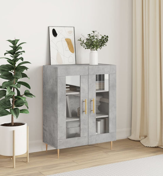 Sideboard Betongrau 69,5x34x90 cm Holzwerkstoff