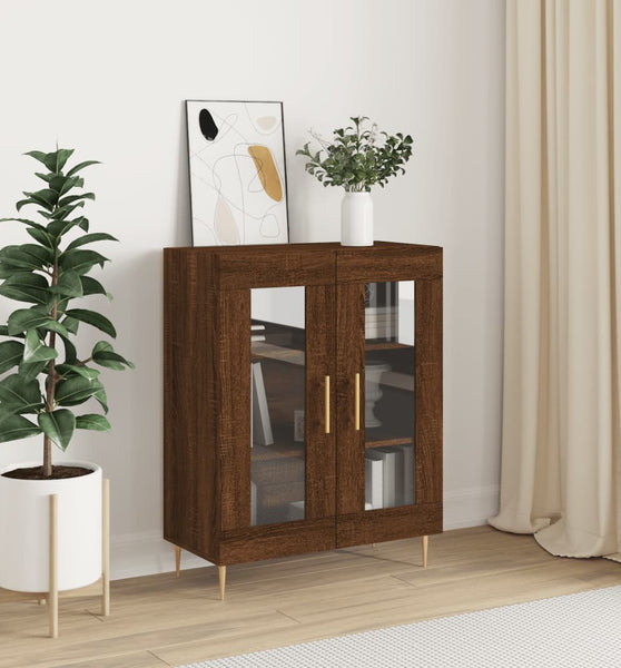 Sideboard Braun Eichen-Optik 69,5x34x90 cm Holzwerkstoff