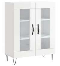 Sideboard Hochglanz-Weiß 69,5x34x90 cm Holzwerkstoff