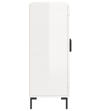 Sideboard Hochglanz-Weiß 69,5x34x90 cm Holzwerkstoff