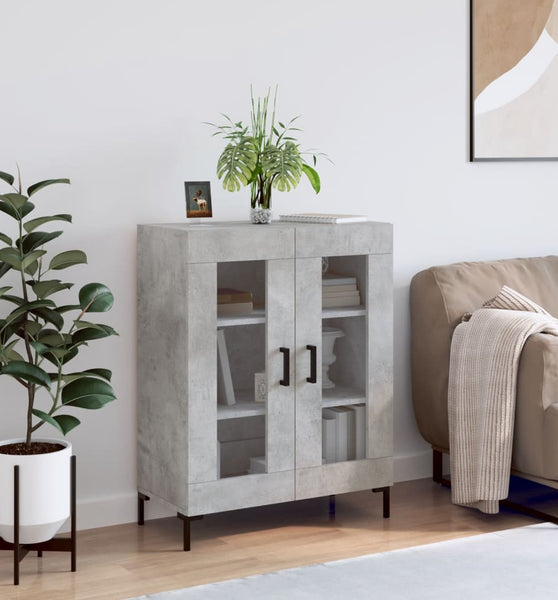 Sideboard Betongrau 69,5x34x90 cm Holzwerkstoff