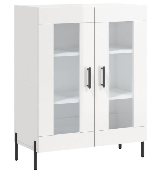 Sideboard Hochglanz-Weiß 69,5x34x90 cm Holzwerkstoff