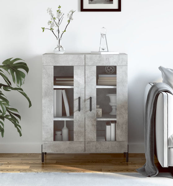 Sideboard Betongrau 69,5x34x90 cm Holzwerkstoff
