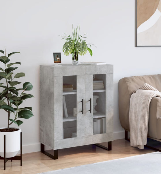 Sideboard Betongrau 69,5x34x90 cm Holzwerkstoff