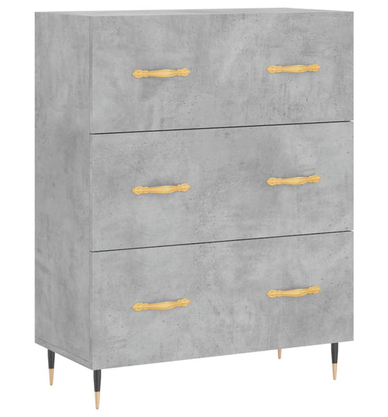 Sideboard Betongrau 69,5x34x90 cm Holzwerkstoff