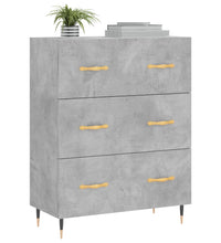 Sideboard Betongrau 69,5x34x90 cm Holzwerkstoff