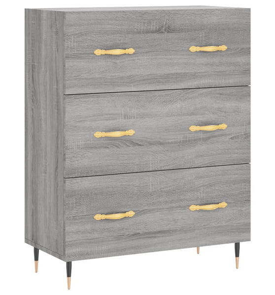 Sideboard Grau Sonoma 69,5x34x90 cm Holzwerkstoff