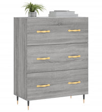 Sideboard Grau Sonoma 69,5x34x90 cm Holzwerkstoff