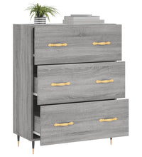 Sideboard Grau Sonoma 69,5x34x90 cm Holzwerkstoff