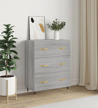 Sideboard Grau Sonoma 69,5x34x90 cm Holzwerkstoff