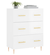 Sideboard Hochglanz-Weiß 69,5x34x90 cm Holzwerkstoff