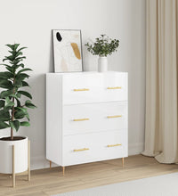 Sideboard Hochglanz-Weiß 69,5x34x90 cm Holzwerkstoff