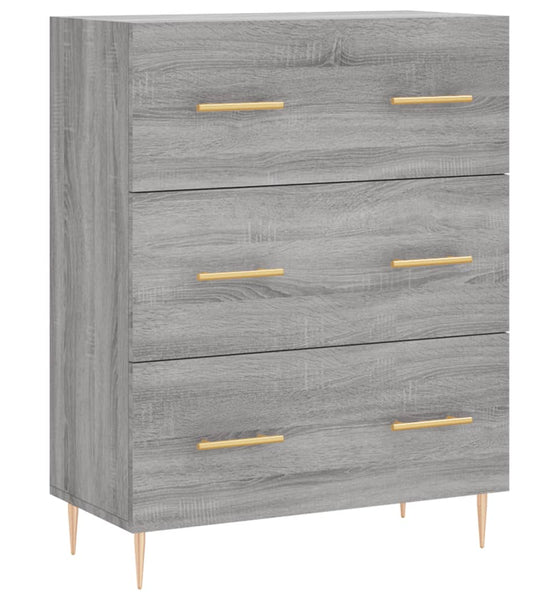 Sideboard Grau Sonoma 69,5x34x90 cm Holzwerkstoff